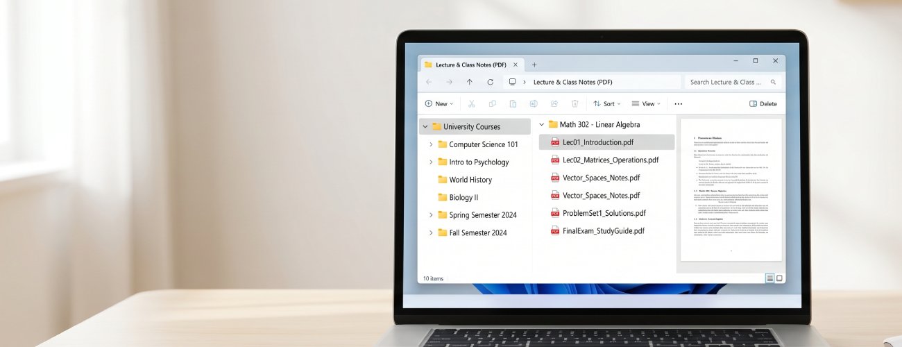 Organize Lecture & Class Notes