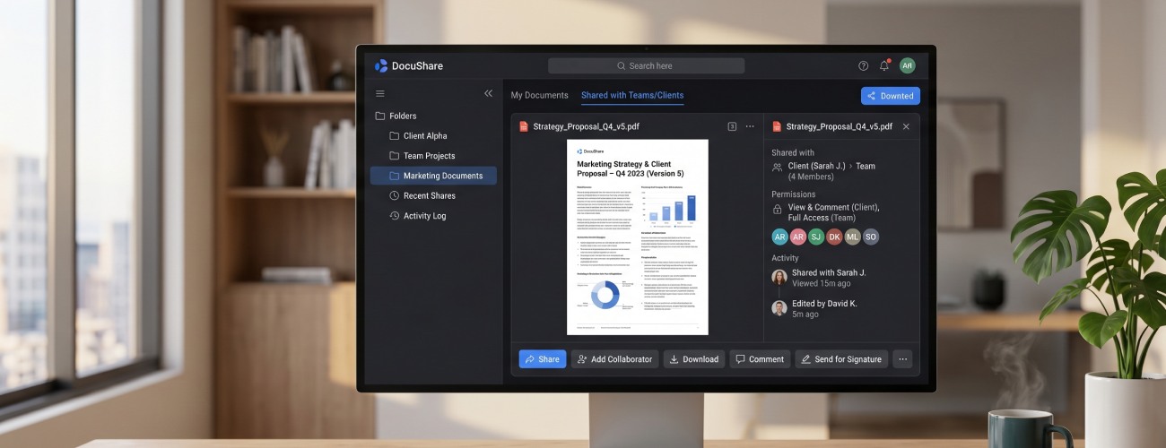 send pdf to client