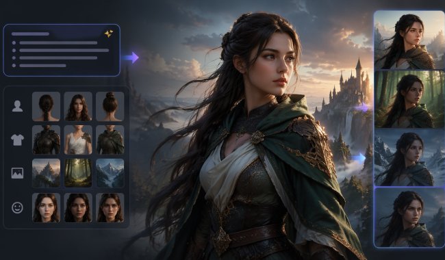 text prompt to create character