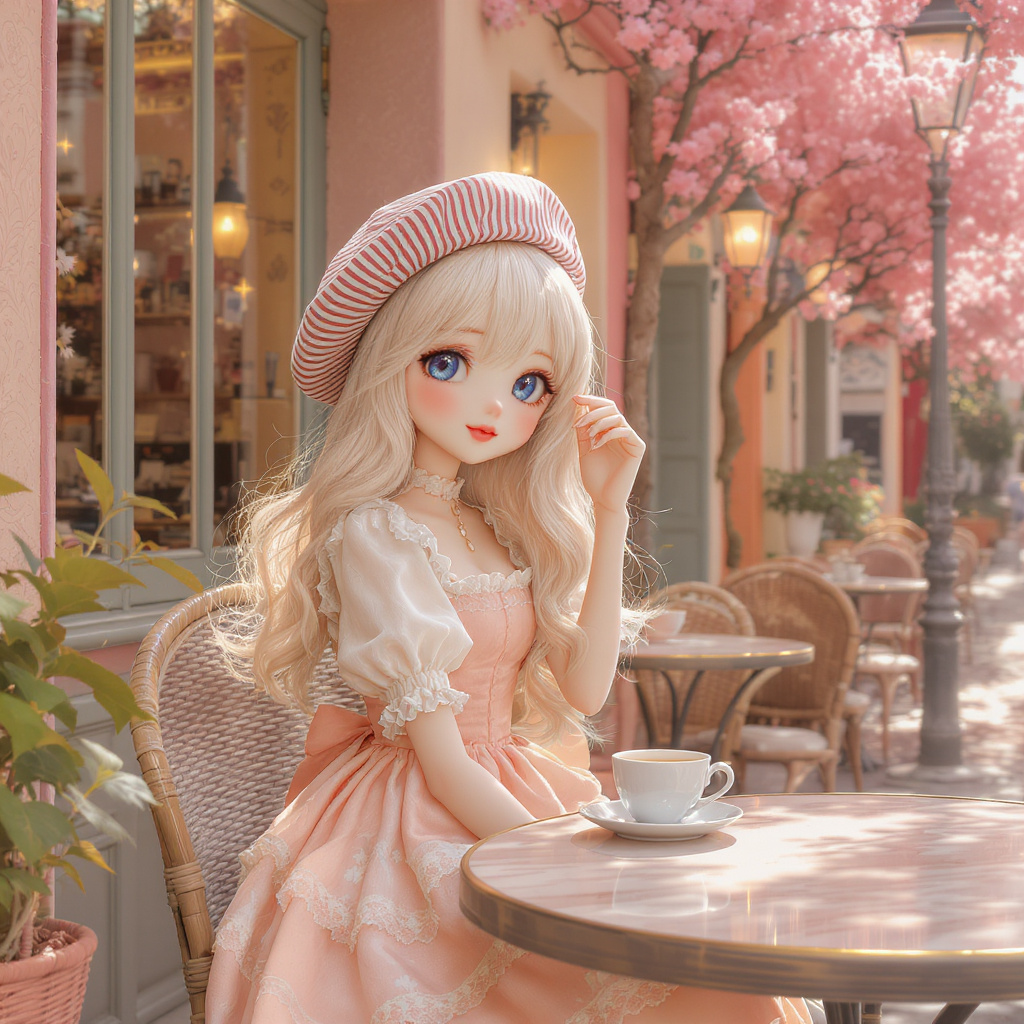 Parisian Whimsical Doll Character