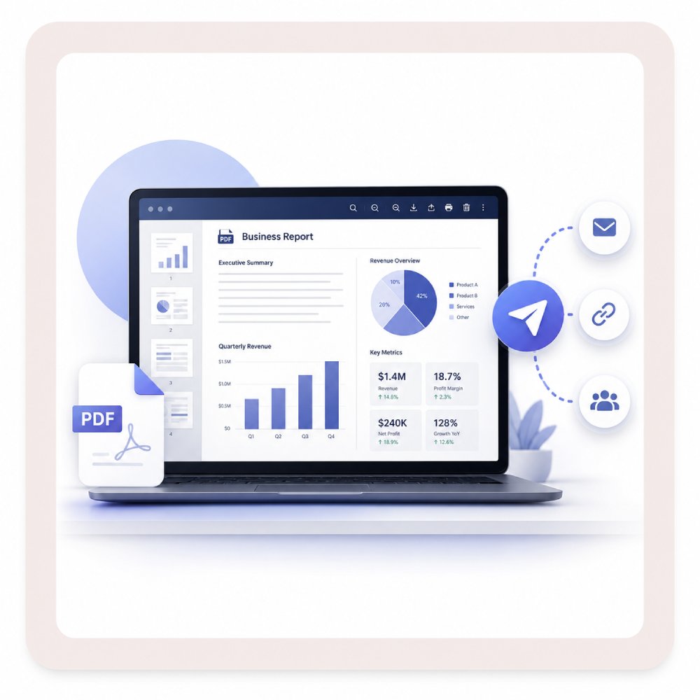 Share Business Reports with Clients