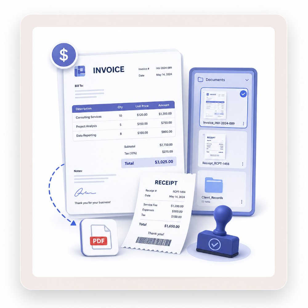 Prepare Invoices and Receipts