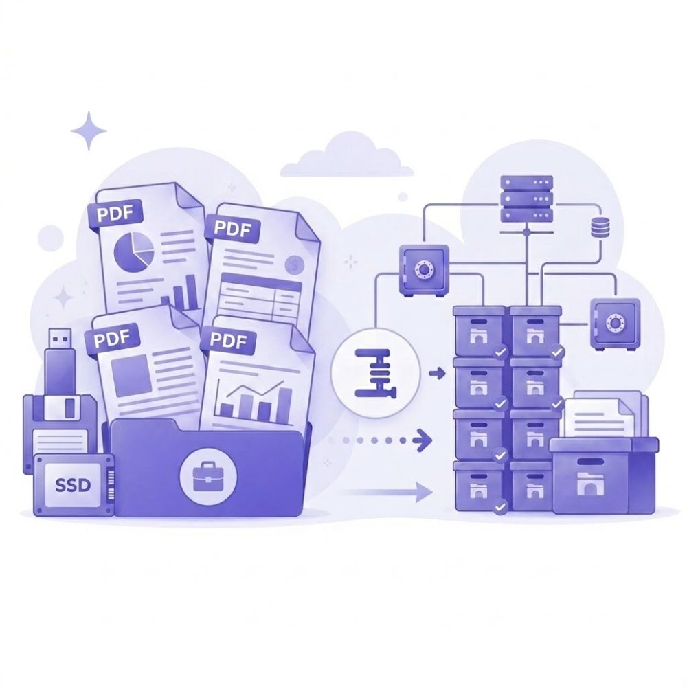 Compress PDF for Storage
