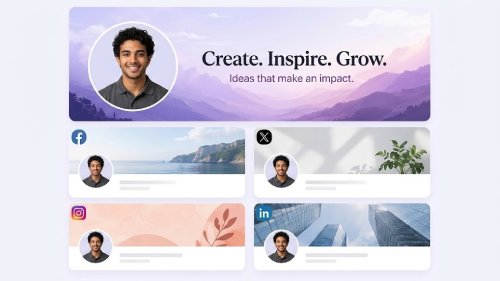 AI Social Media Cover Maker