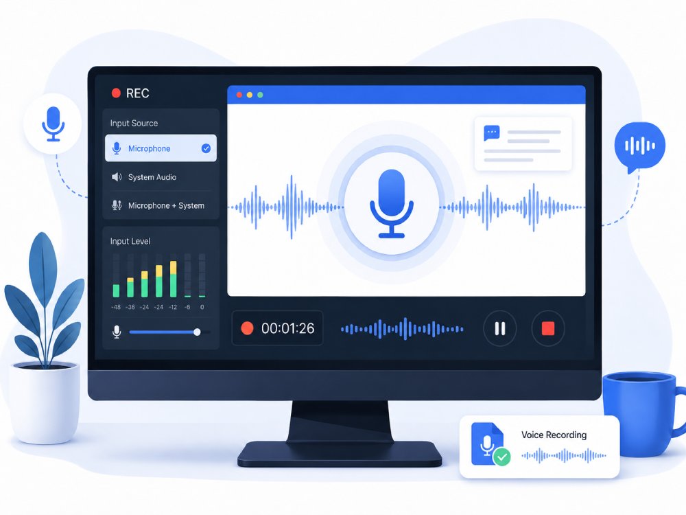 record voice and audio